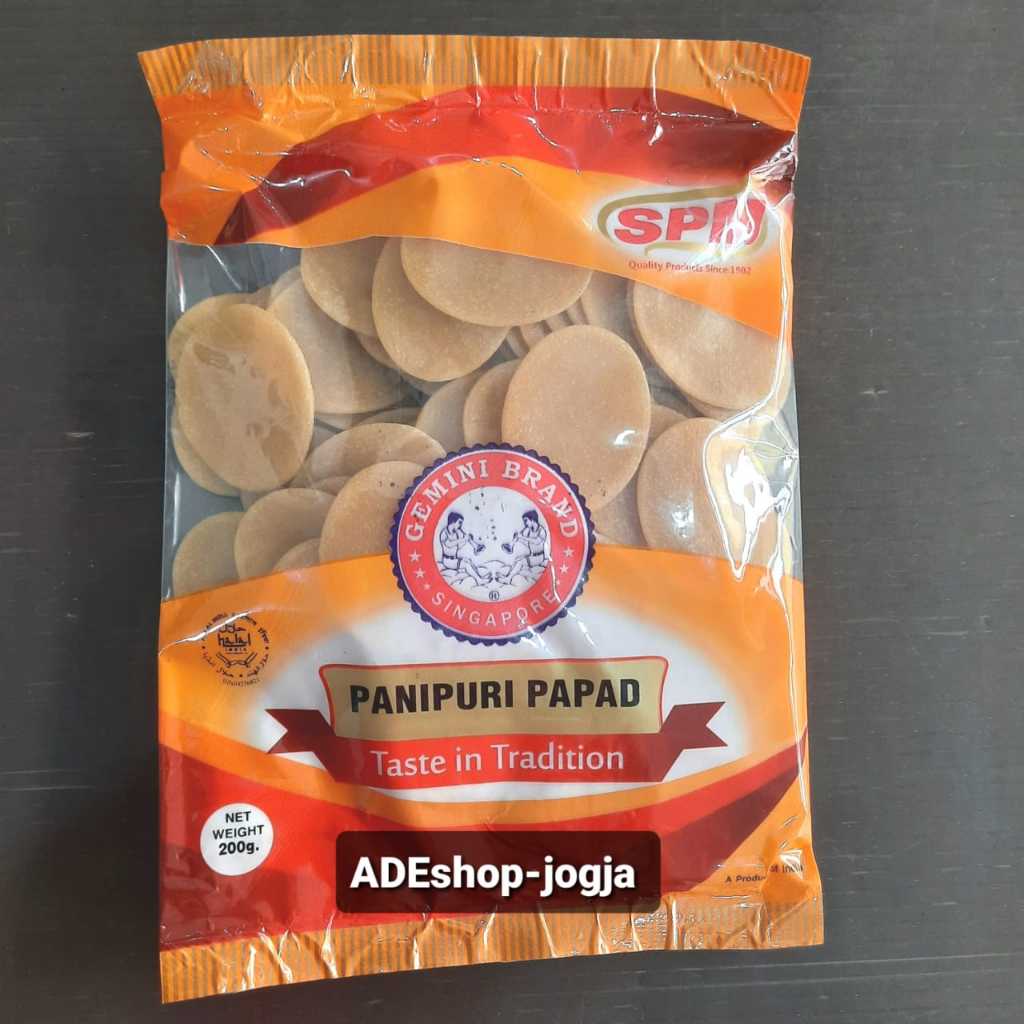 

Pani Puri Papad panipuri 200 gr snack india indian mentah