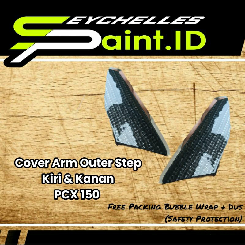 Cover Carbon Arm Outer Step Floor PCX 150 Motif Kevlar