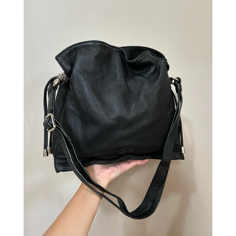 Oryani serut mewah cantik kulit asli sling shoulder bag | second bag oryany kulas hitam bucket