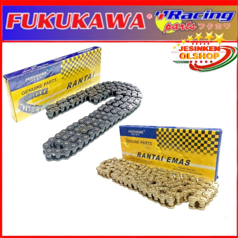 Rantai Emas/Rantai Hitam 520H-110 Original Fukukawa