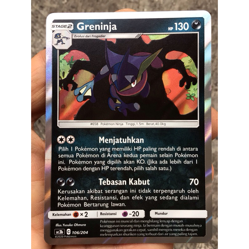 GRENINJA KARTU HOLO POKEMON