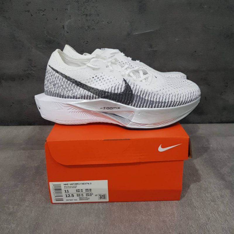 Sepatu Nike Air Zoom X Vaporfly Next 3 White Particle Grey