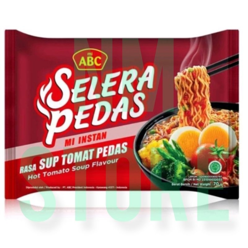 

Mie ABC Selera Pedas Sup Tomat Pedas