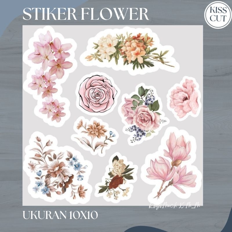

[BISA COD] STIKER FLOWER/STIKER AESTHETIC