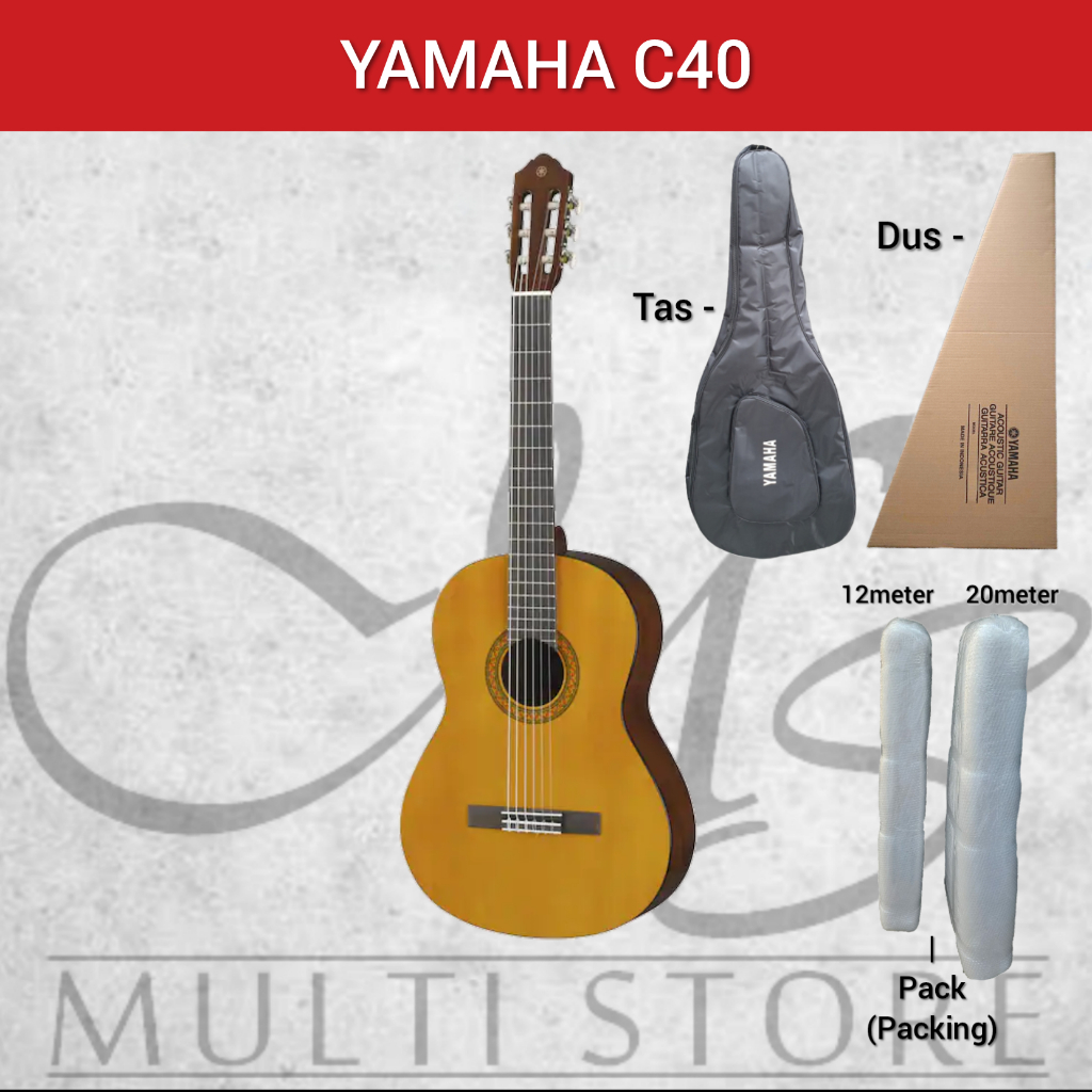 Gitar Yamaha C40 - C 40 - Yamaha Klasik - Classic - C40 - C 40 - ORIGINAL