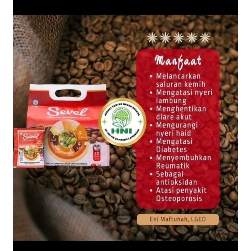 

KOPI SEVEL ISI 10sachet | Kopi Tujuh Elemen | HPAI-HNI | 10sachet x 21gr