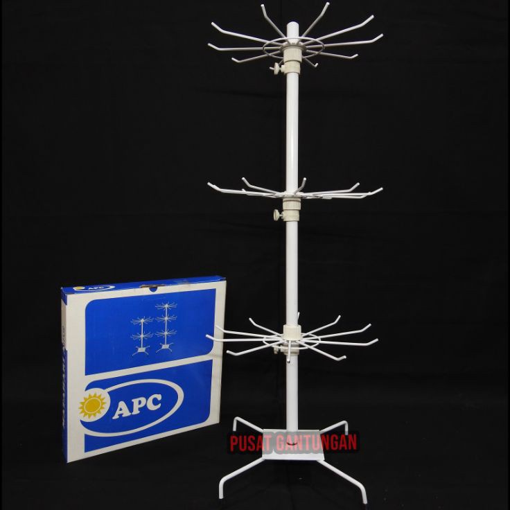 BERKAH Gantungan Aksesoris Matahari 3 Susun  Rak Display Aksesoris batang besar