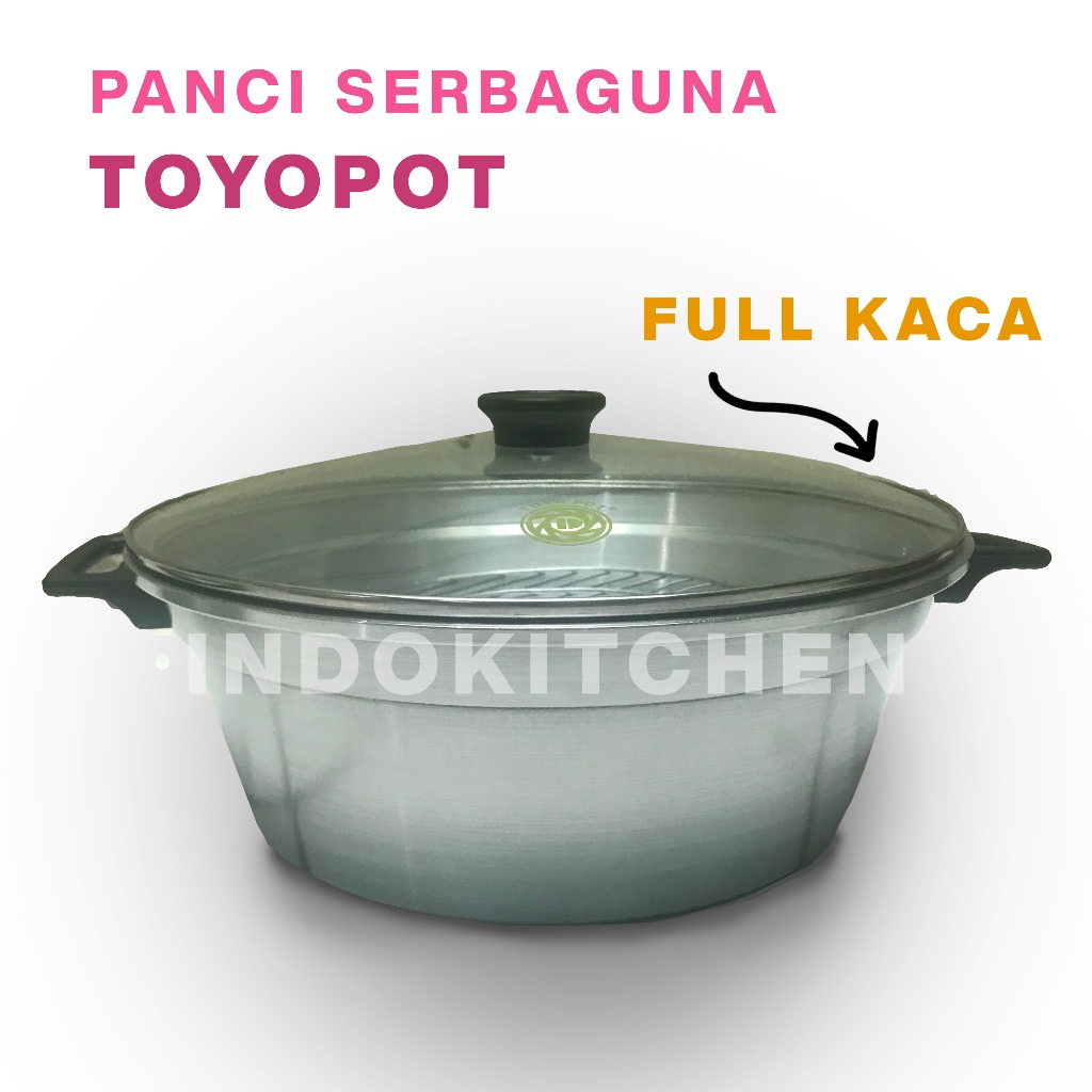 Toyopot Tutup Kaca Full Panci Tatung Panci ajaib