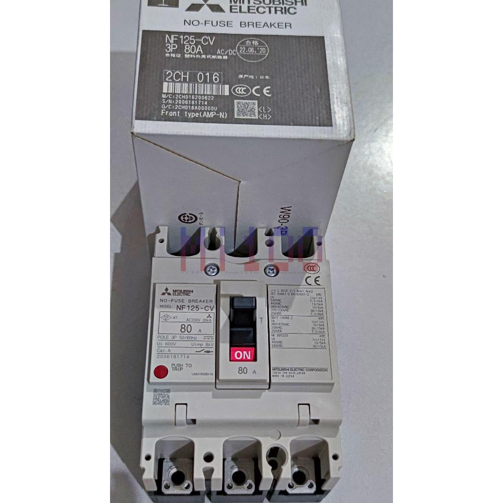 Mitsubishi No Fuse Breaker NF 125-CV / MCCB NF 125CV / NF125CV