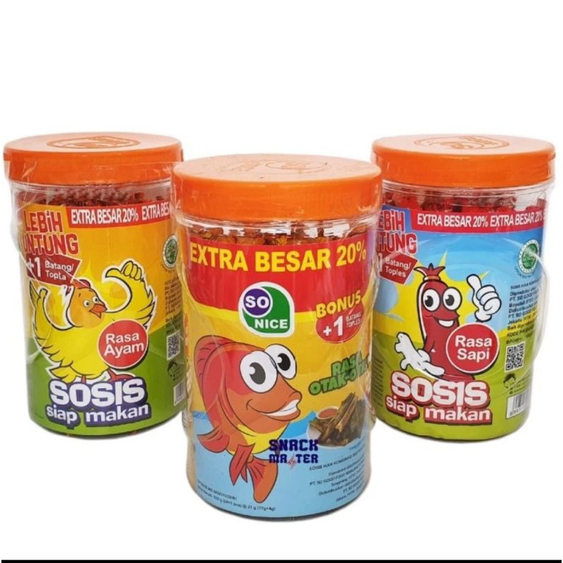 

1 sosis so nice rasa otak otak - ayam - sapi 24s