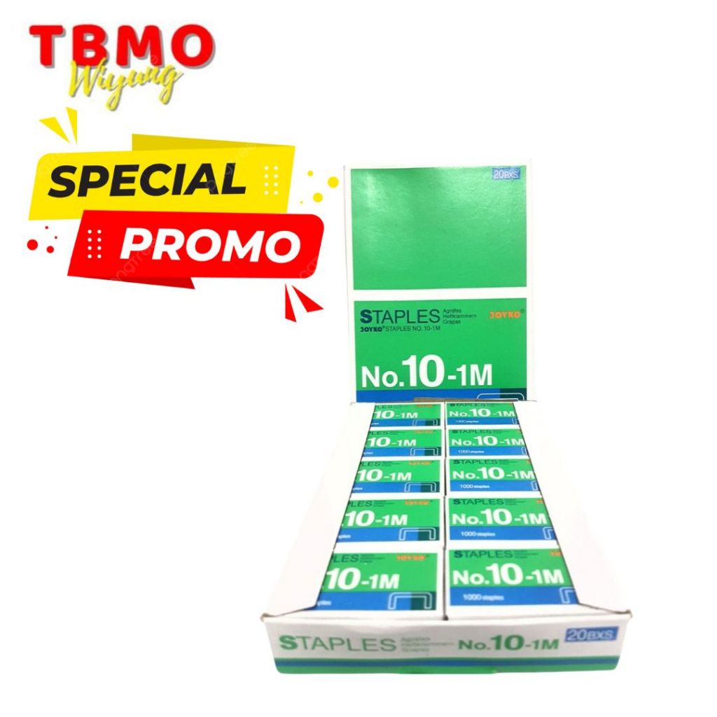 

PROMO Refill Staples Joyko No. 10 Per Pack Isi 20