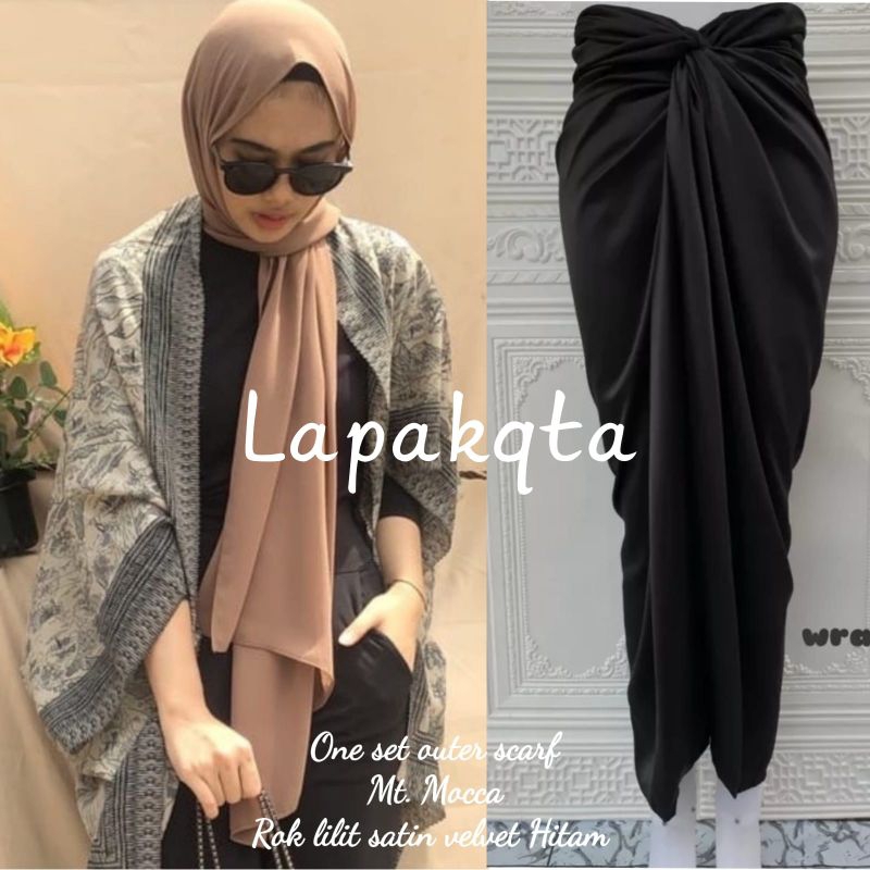 SILAH ONE SET / Ancala outer one set rok lilit instan / Outer motif one set / Cardigan one set rok l