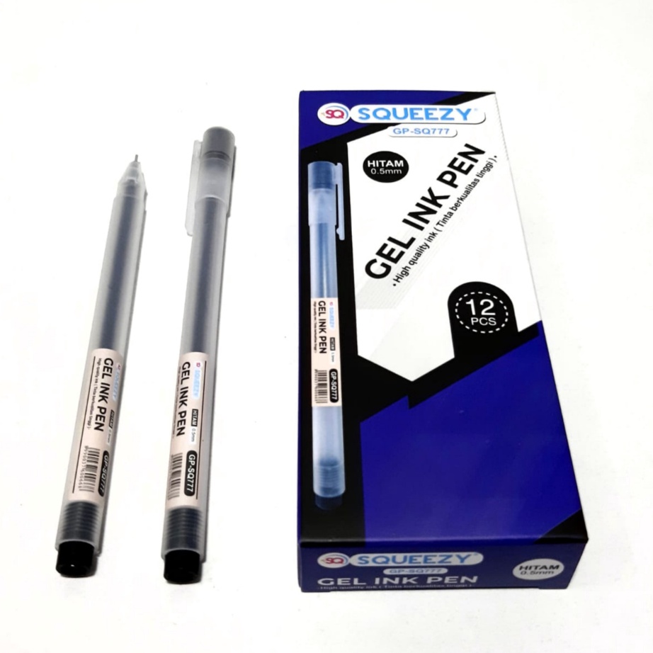 

KELUARAN TERBARU Harga 1kotak12pcs Pulpen Gel Pen SQUEEZY GPSQ777