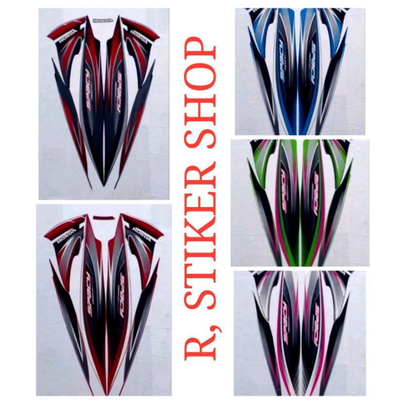 STIKER STRIPING LIS BODY  MOTOR SPACY 2012