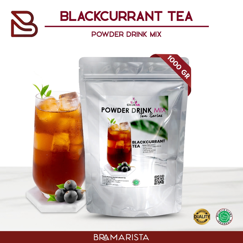 

Bubuk Minuman Instan Rasa Blackcurrant Tea 1kg / Powder Drink Mix