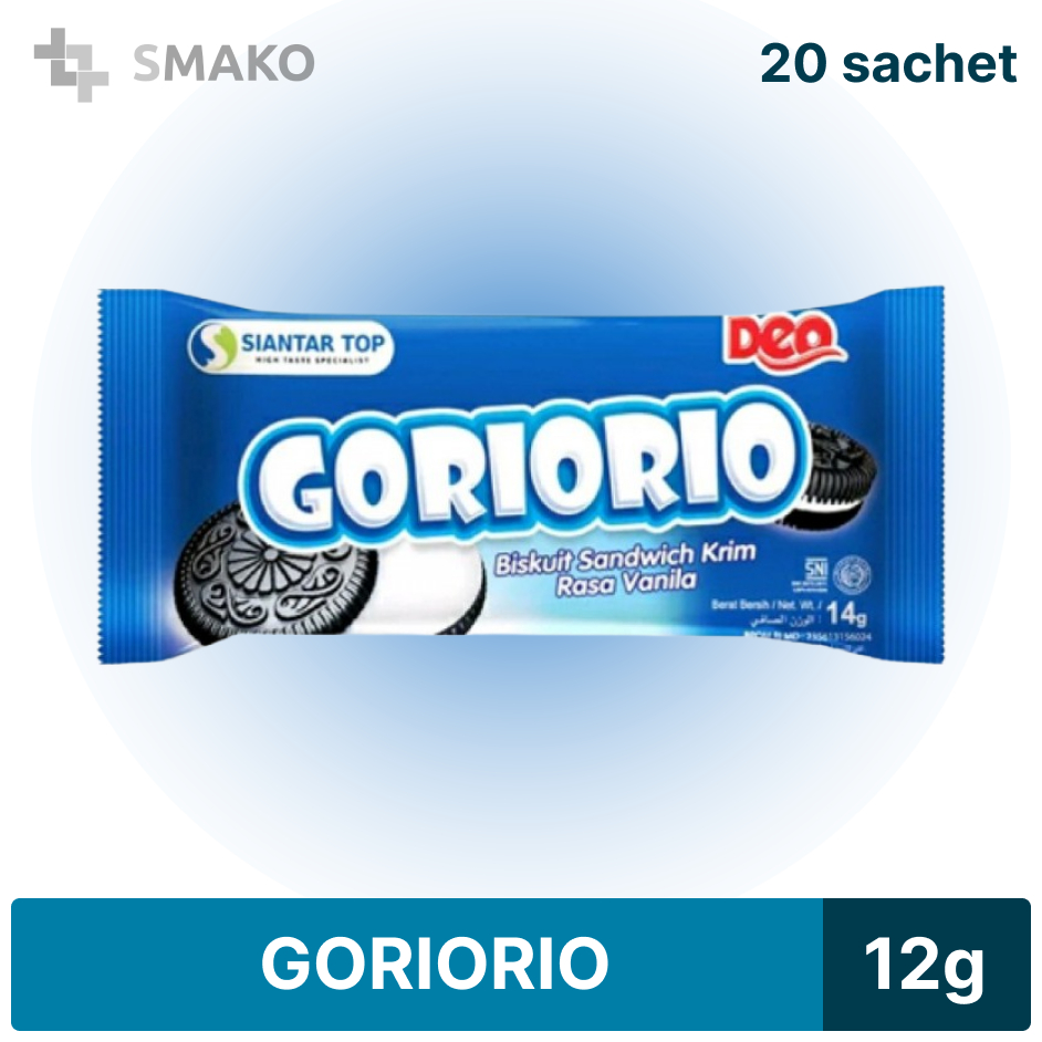 

Deo Goriorio 20 sachet@14gr