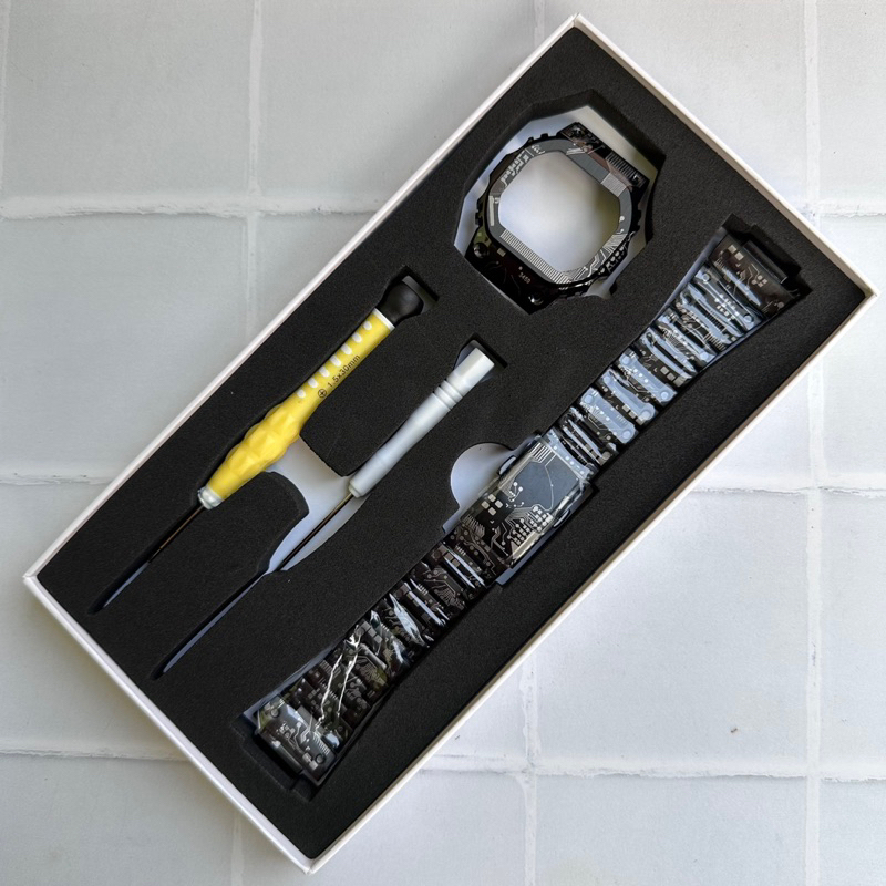 bnb metal dw5600 bezel strap metal g-shock dw-5600 model gmw-b5000tcc stainless steel