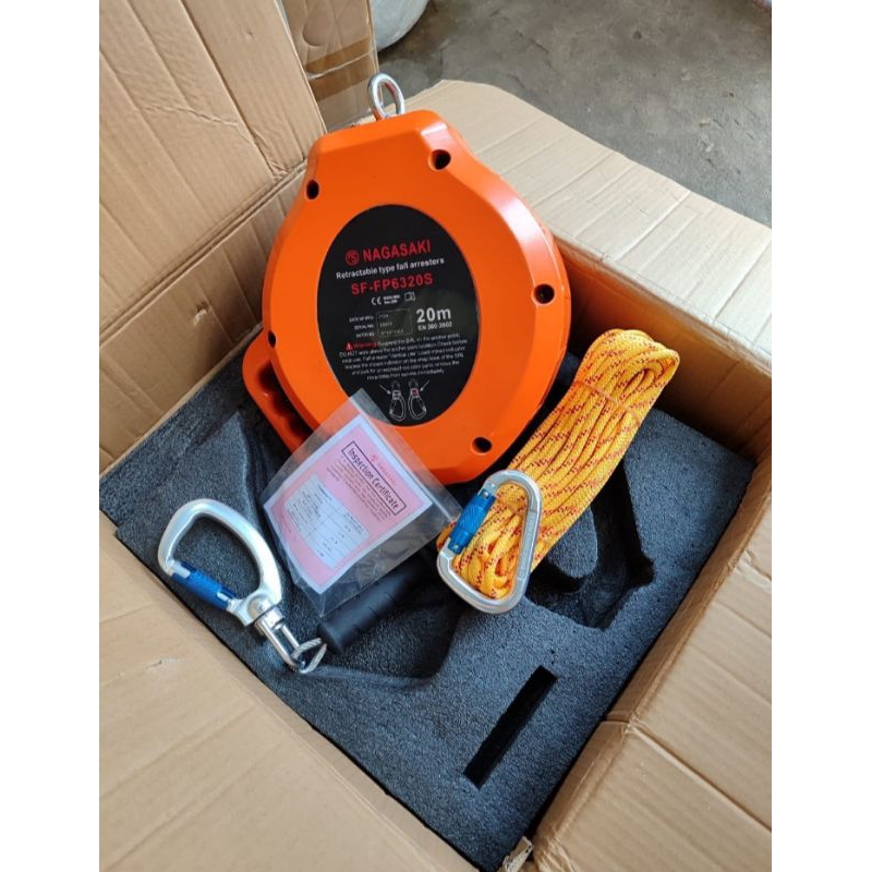 fall arrester 20 meter nagasaki japan retractable fall arrester safety prevention
