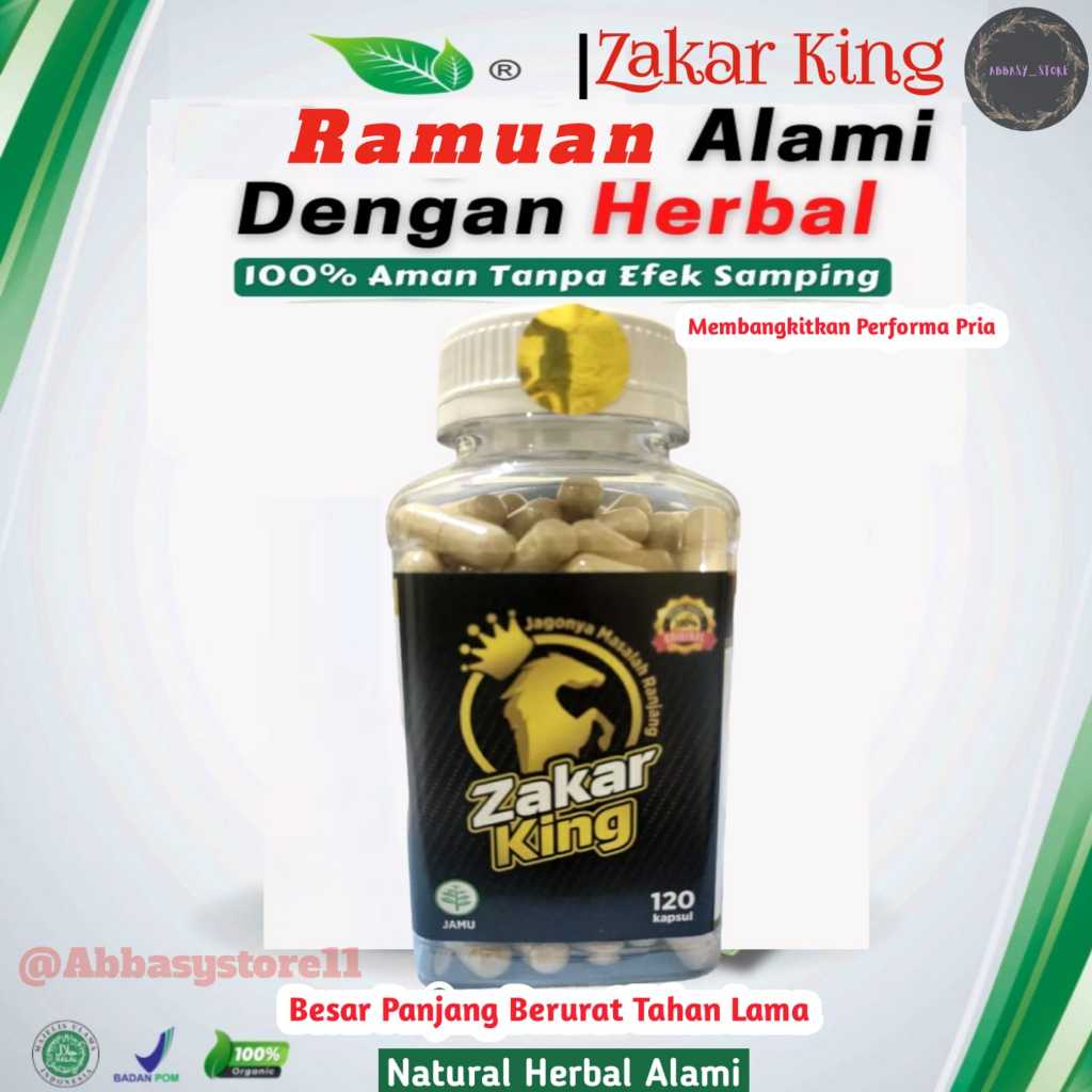 ZAKAR KING ORIGINAL ISI 120 KAPSUL