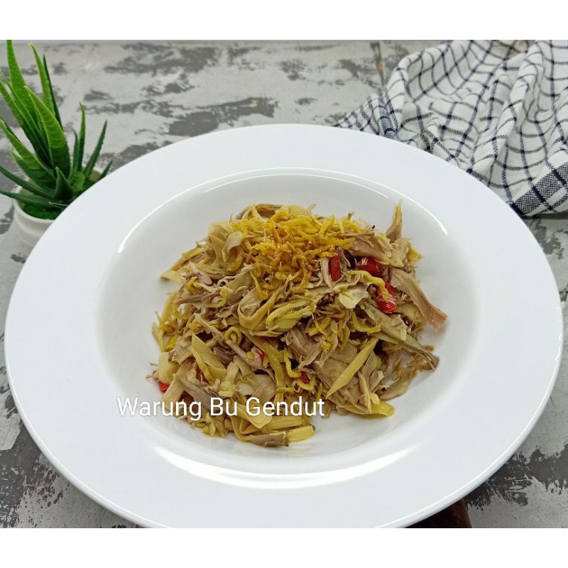 

tumis jantung pisang teri Medan
