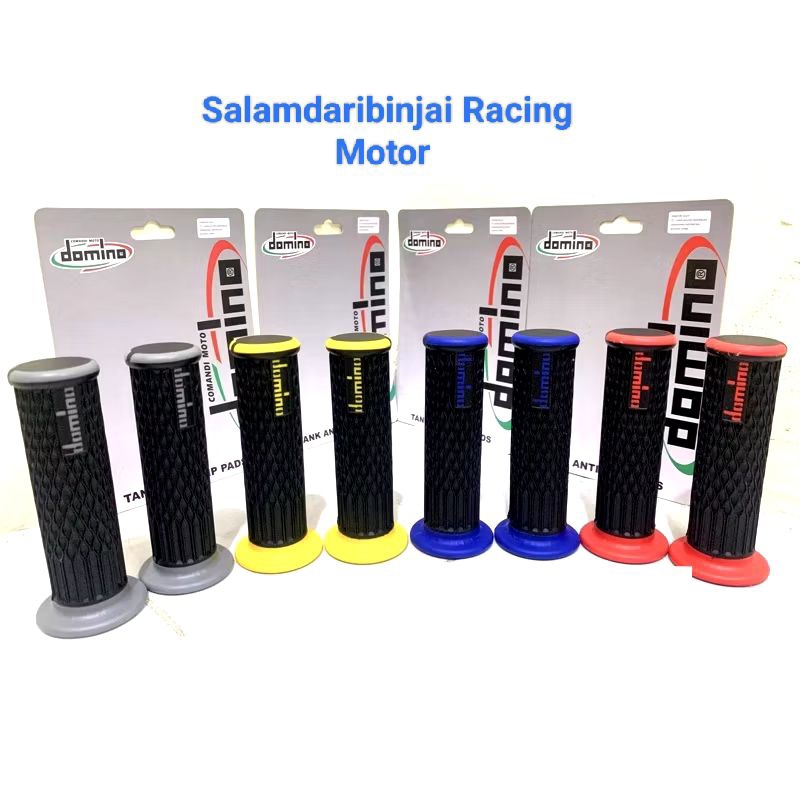Grip Stang Motor Domino Karet Warna Model Jaring Super Lembut Handfat Handgrip Lembut Warna Domino M