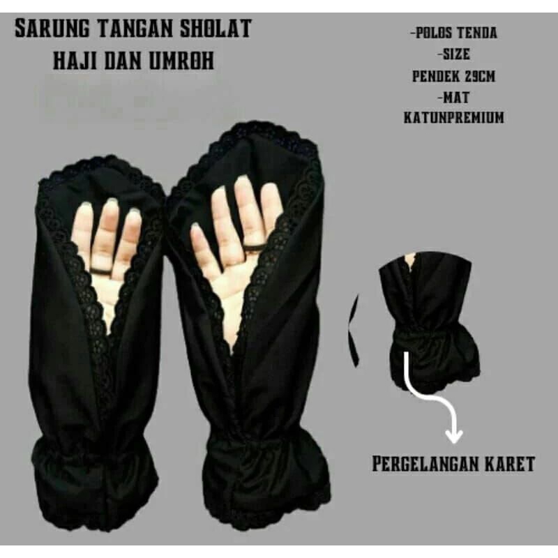 Sarung Tangan Wanita Umrah Dan Haji/Perlengkapan Umrah dan Haji