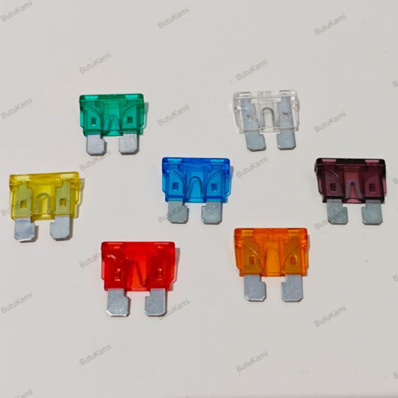 Sekring Tancap Besar 5A 10A 15A 20A 25A 30A 40A Fuse Gepeng Besar Sekring Gepeng 15A 20A 25A 30A 40A