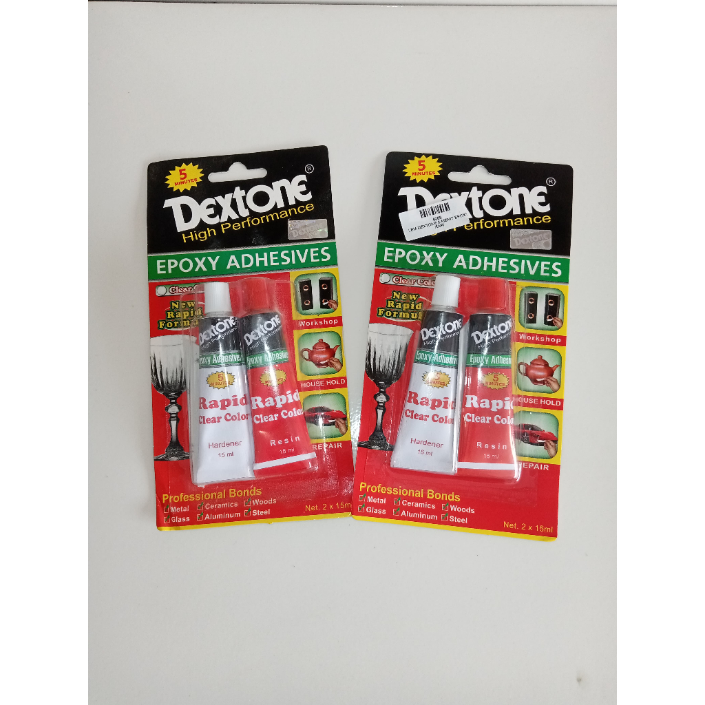 Lem Besi Epoxy Rapid Clear Dextone 5 Menit