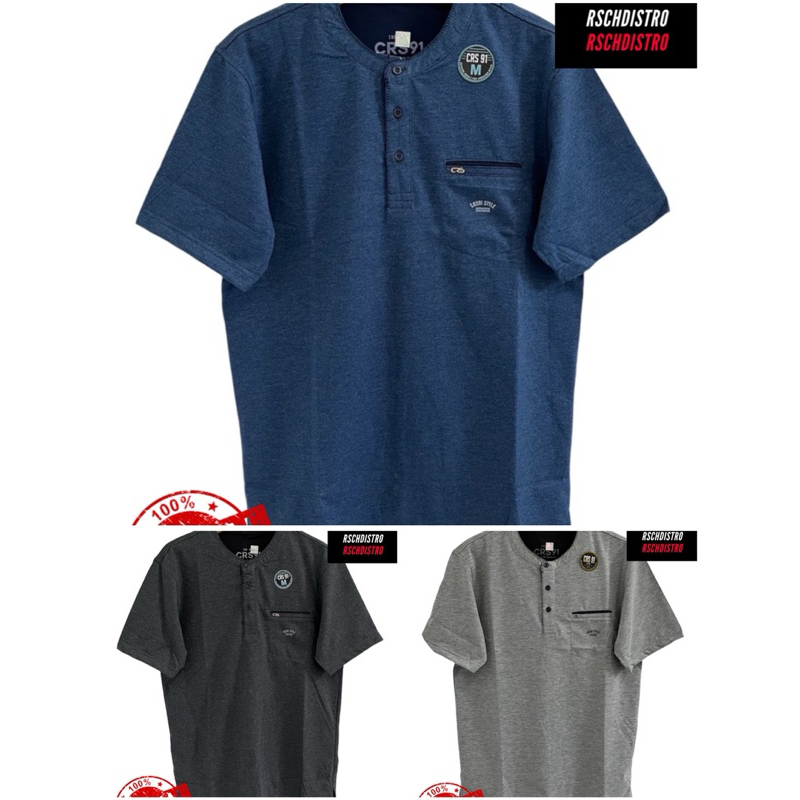 Kaos Kerah Shanghai Fashion Pria HUGO CLASS Original Misty Polos Lengan Pendek MIDES L-XXL (Kancing 