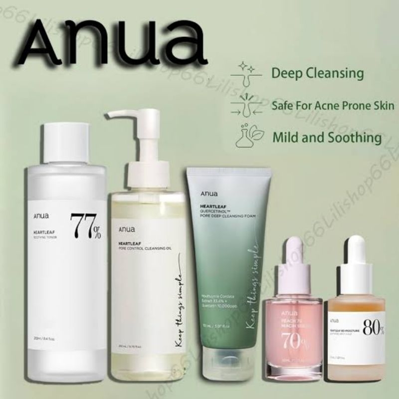 ANUA All Variant  / Anua Niacinamide Serum / Anua Peach Niacin Serum /Anua Heartleaf Soothing Toner 