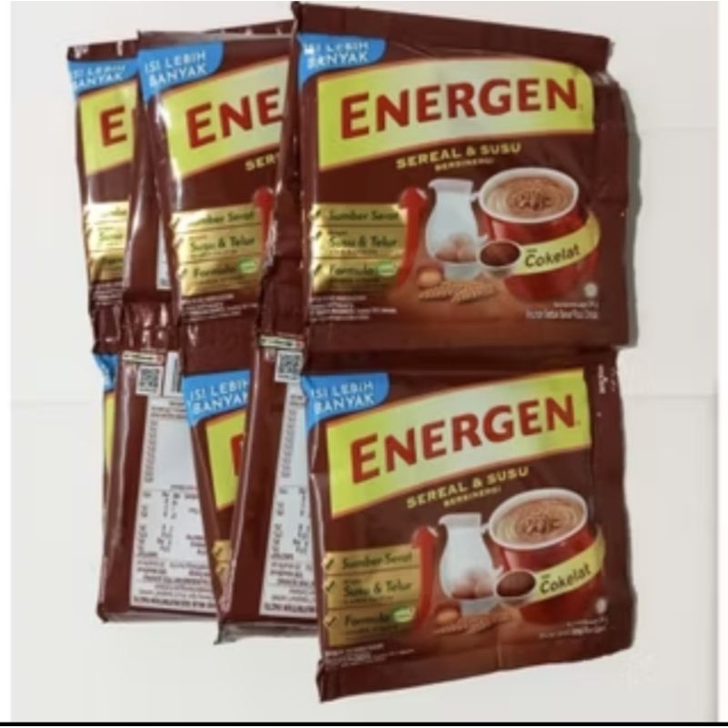 

Energen Susu Sereal Rasa Coklat 1 renceng isi 10 sachet