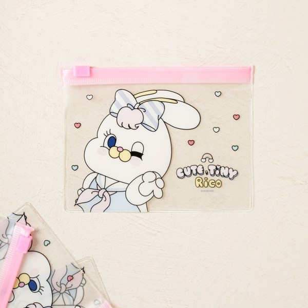 Original Daiso Momorei Zipper Bag Multifungsi 12×9cm (4 pcs/set)