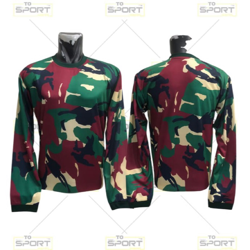 BAJU LORENG TERBARU/ KAOS LORENG TNI ARMY DEWASA BAHAN DRY FIT HALUS/ KAOS ARMY TERBARU/KAOS LORENG 