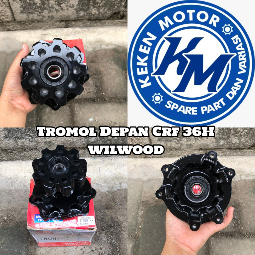 TROMOL DEPAN BELAKANG CRF MERK WILWOOD 36 HOLE // TROMOL CRF MERK WILWOOD 36 HOLE (BACA DESKRIPSI)
