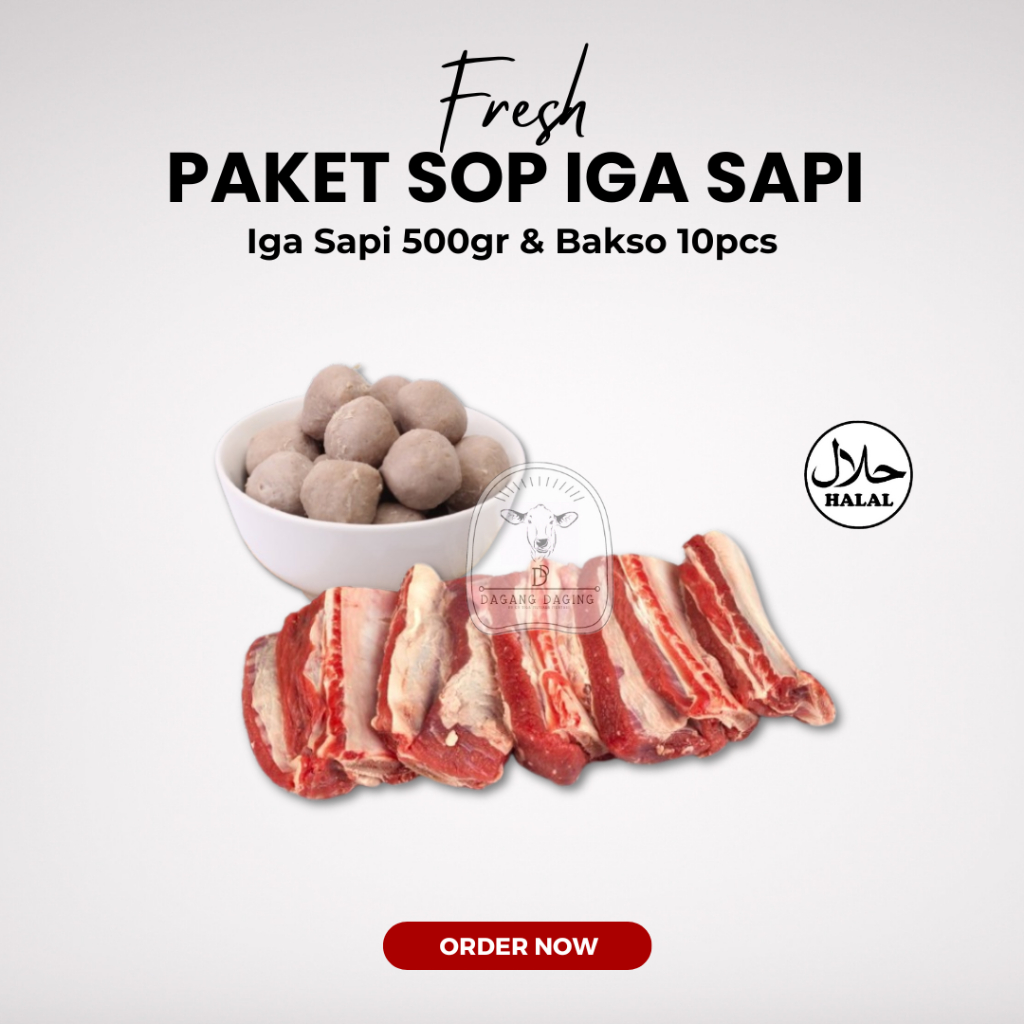 

Promo Bundling - Iga Sapi 500gr + Bakso 10pcs