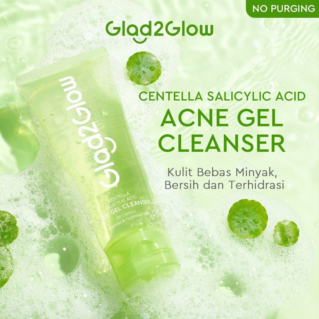 Glad2glow Facial Wash Acne Sabun Cuci Muka G2G Low Ph Cleanser Face Wash G2Glow Pembersih Wajah