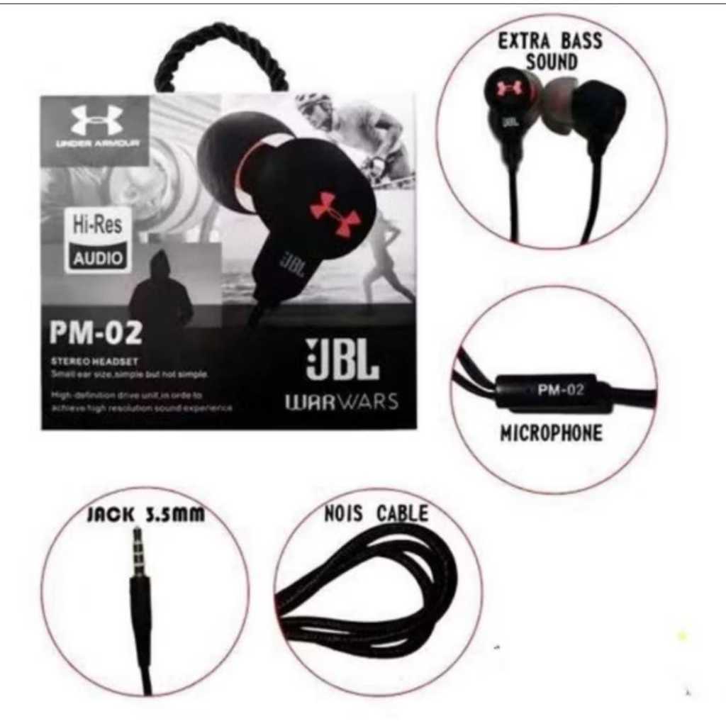 HEADSET AUDIO JBL PM 02 ORIGINAL AUX