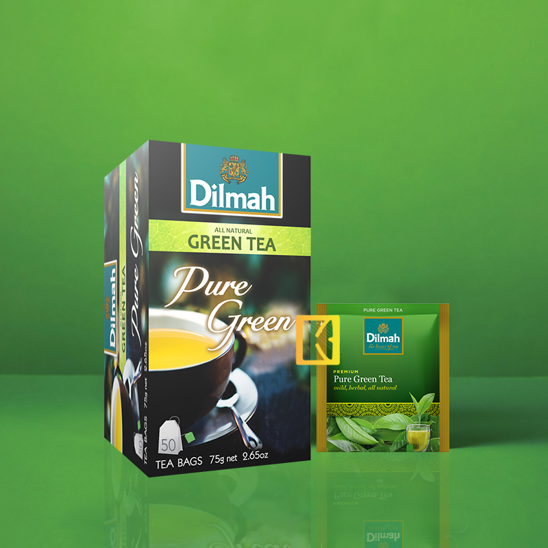 

Dilmah Pure Green Tea - Teh Celup (Foil Envelope 20s)