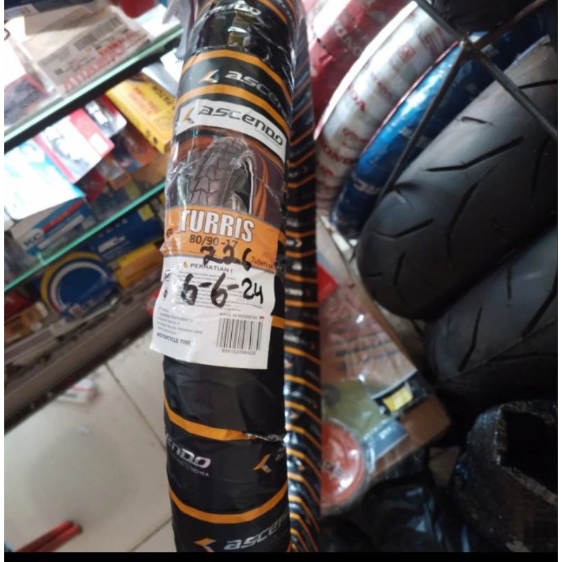 ban luar motor ascendo ring 17 80/90-17 non tubles