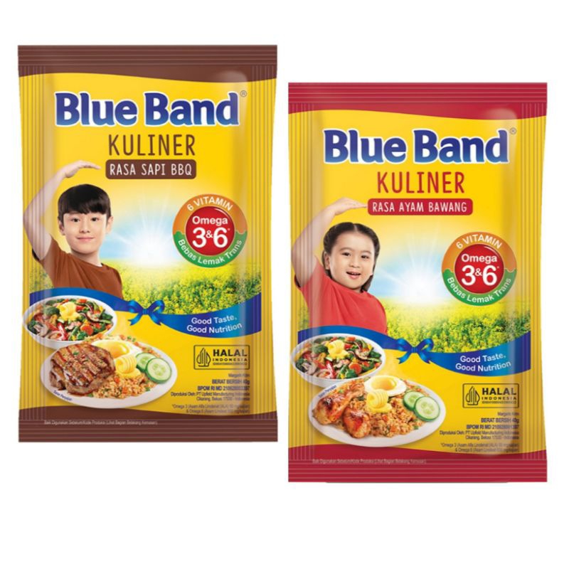 

Blue Band Kuliner Margarin Sapi BBQ ayam bawang 40 g