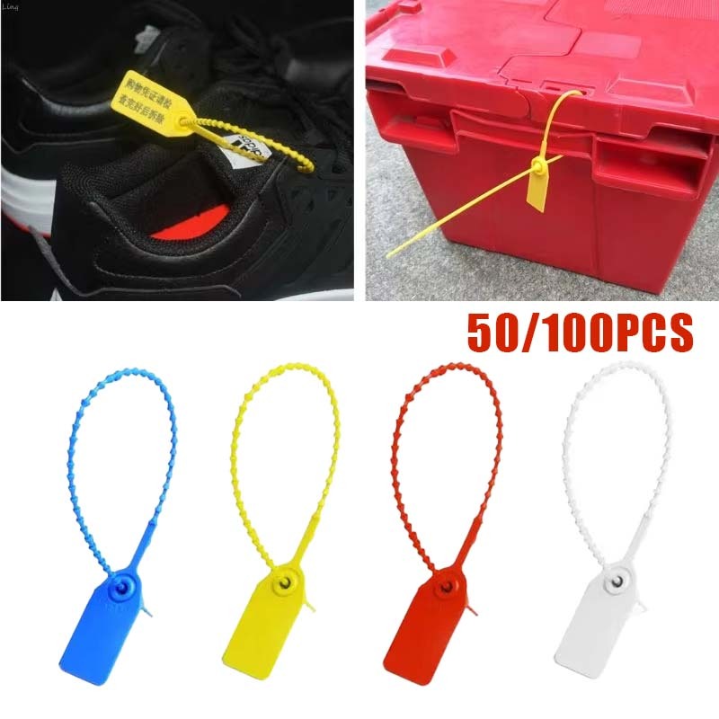 50pcs Segel Plastik Security Security Seal Segel Apar Plastik