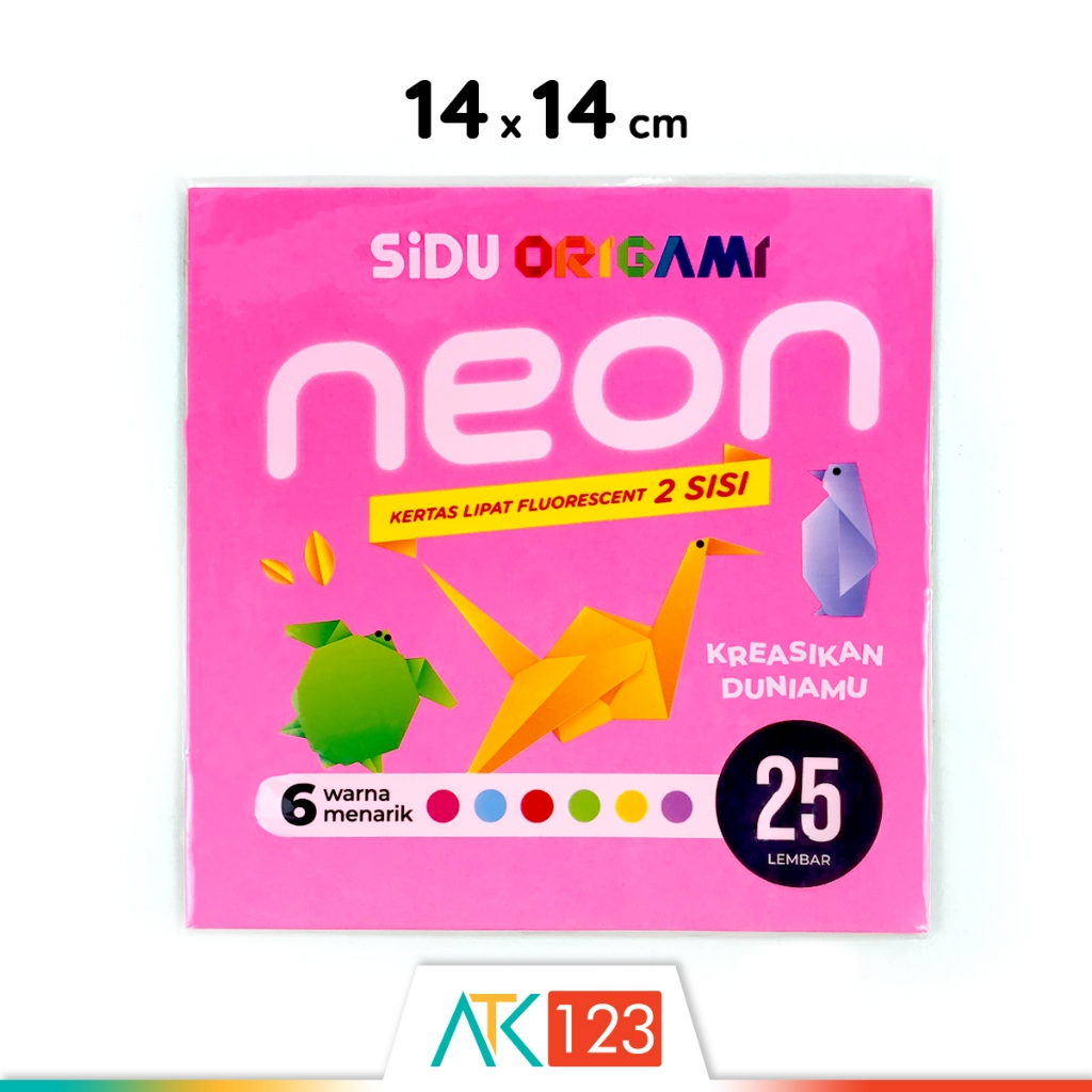 

Kertas Lipat 2 Sisi / Two-Sided Origami Paper Sidu 14 x 14 cm 25 Lembar
