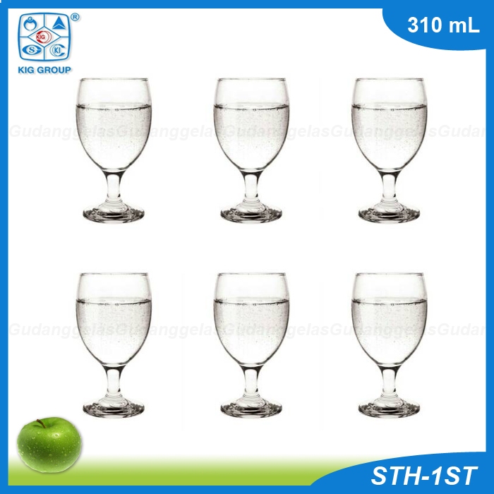 1 SET 6 PCS Gelas Kaki Goblet/Gelas Kaki Orange Juice/Gelas Kaki Minum/Gelas Kaki Minuman Sirup/Gela
