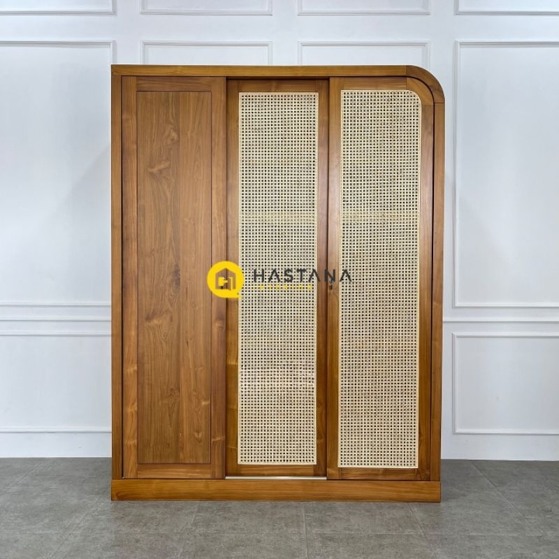 lemari 3 pintu lemari pakaian kayu jati minimalis pintu sleding lemari pakaian
