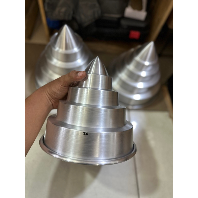 Pembuat cetakan nasi tumpeng / nasi kebuli alumunium