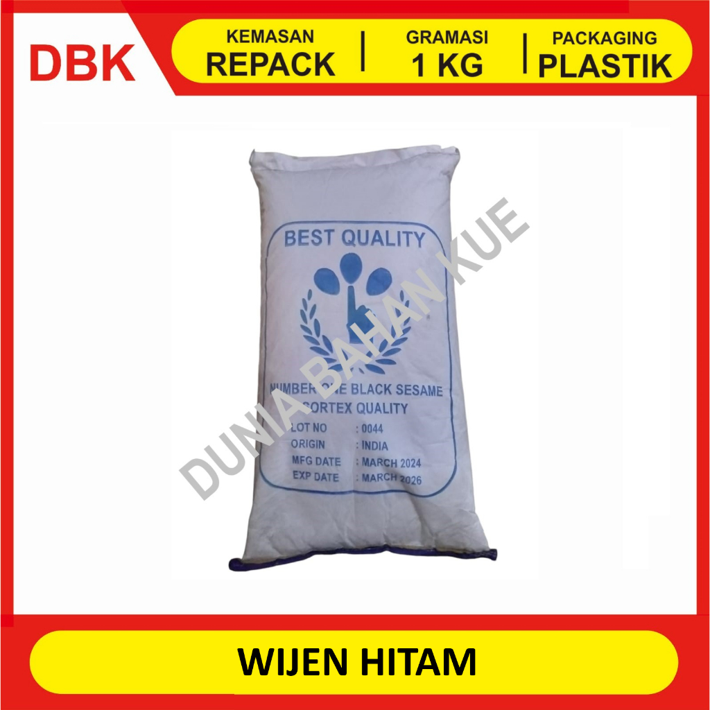 

WIJEN HITAM - REPACK 1 KG / BLACK SESAME SEEDS