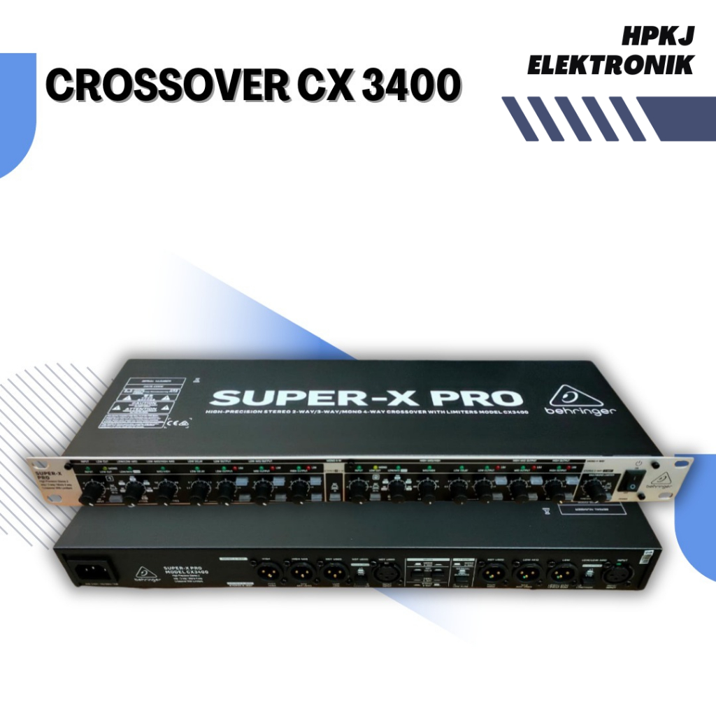 CROSSOVER BEHRINGER CX 3400 CROSSOVER SUPER X PRO BEHRINGER
