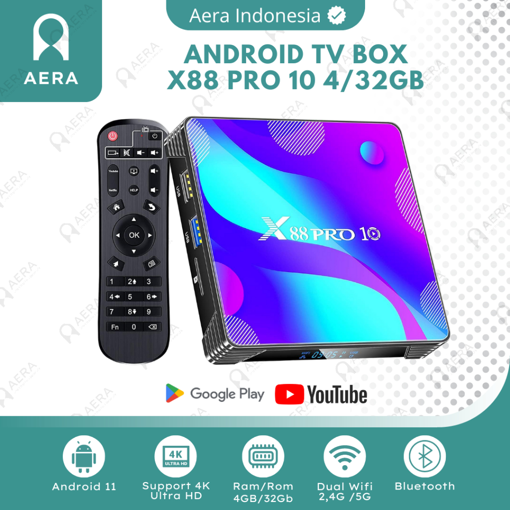 TV BOX ANDROID X88 PRO 10 | TV BOX ANDROID 11 4 GB /32 GB | TV BOX XXP PRO 10 4GB/32 GB | ANDROID TV