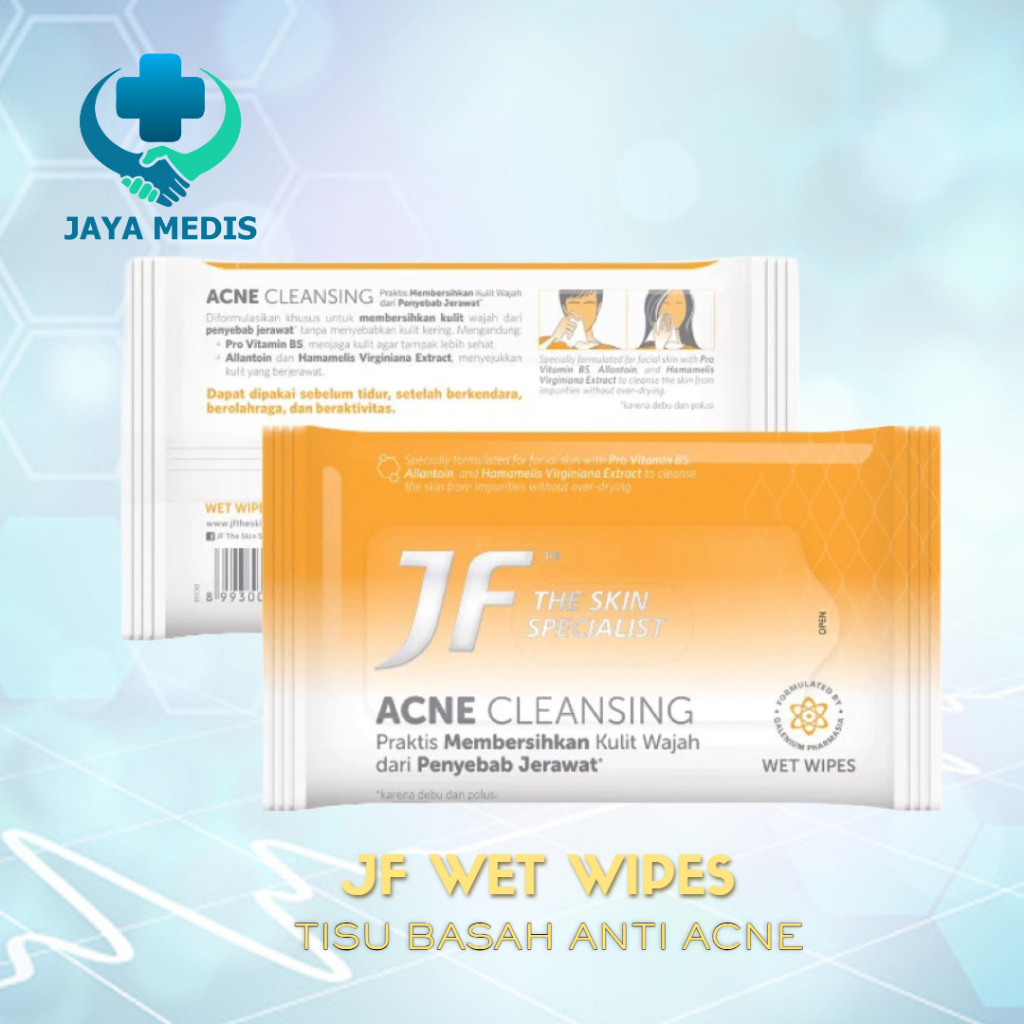 JF Wet Wipes Acne Care 10 Lembar Tisu Basah Wajah Anti Jerawat