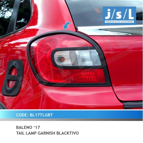 Baleno Hatchback 2017 2018 2019 2020 2021 Aksesoris JSL Cover Stoplamp List Lampu Belakang